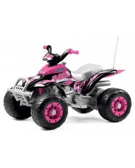 Quad-eletrico-Corral-T-Rex-Pink-OR0073-Peg-Perego-Agridiver