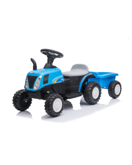 Trator eletrico New Holland con reboque 6V.